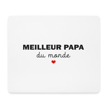 meilleur papa du monde - Tapis de souris (format paysage) - blanc - Devant