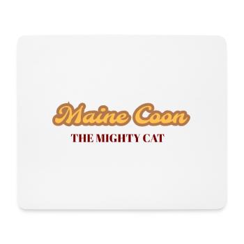 Maine Coon - Die mächtige Katze - Mousepad (Querformat) - Weiß - Vorne