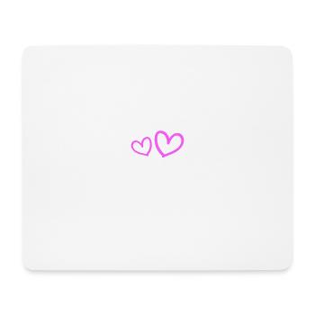 Field Hockey Team Heart - Mouse Pad (horizontal) - white - Front