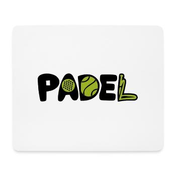 Padel 1 - Mousepad (Querformat) - Weiß - Vorne