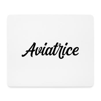 Aviator Pilot Airplane Aviation Aircraft Flight - Mouse Pad (horizontal) - white - Front
