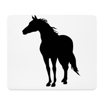 chevaux - Tapis de souris (format paysage) - blanc - Devant