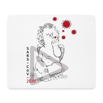 Ansteckungsgefahr - Mousepad (Querformat) - Weiß - Vorne