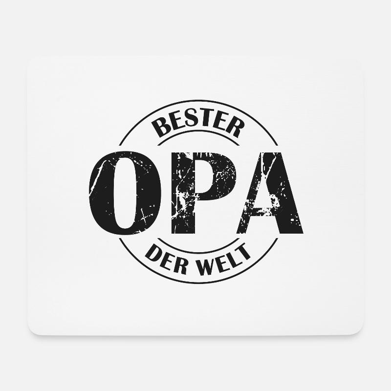 Bester Opa der Welt - Mousepad (Querformat) - Weiß