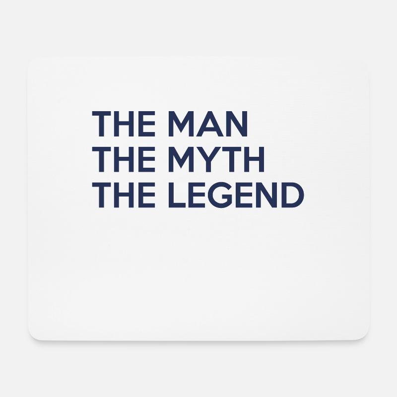 The man, the myth, the legend - Mousepad (Querformat) - Weiß