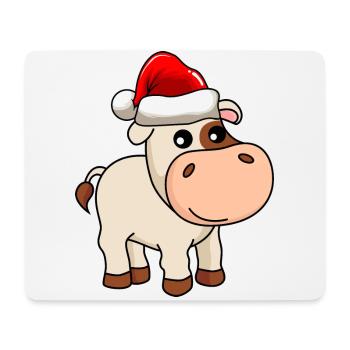 Kuh Comic Weihnachten - Mousepad (Querformat) - Weiß - Vorne
