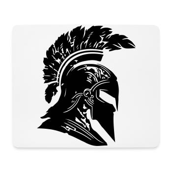 Spartan Helmet Gladiator Warrior Sparta - Mouse Pad (horizontal) - white - Front