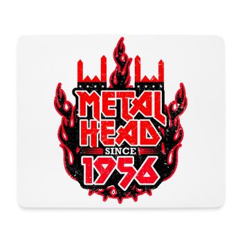 METALHEAD since 1956 - Mousepad (Querformat) - Weiß - Vorne