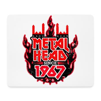 METALHEAD since 1967 - Mousepad (Querformat) - Weiß - Vorne