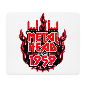METALHEAD since 1959 - Mousepad (Querformat) - Weiß - Vorne