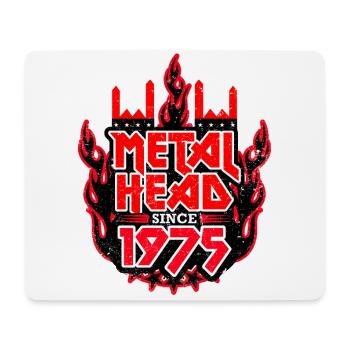 METALHEAD since 1975 - Mouse Pad (horizontal) - white - Front