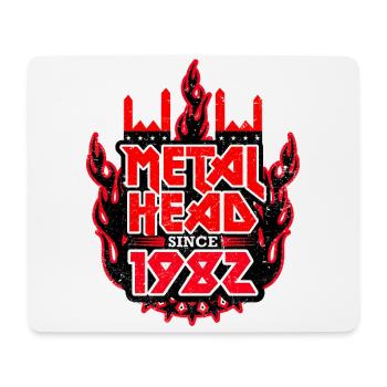 METALHEAD depuis 1982 - Tapis de souris (format paysage) - blanc - Devant