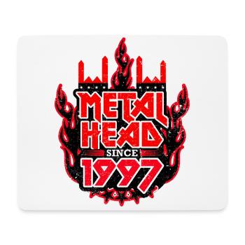 METALHEAD depuis 1997 - Tapis de souris (format paysage) - blanc - Devant
