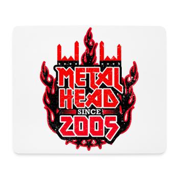 METALHEAD since 2005 - Mousepad (Querformat) - Weiß - Vorne