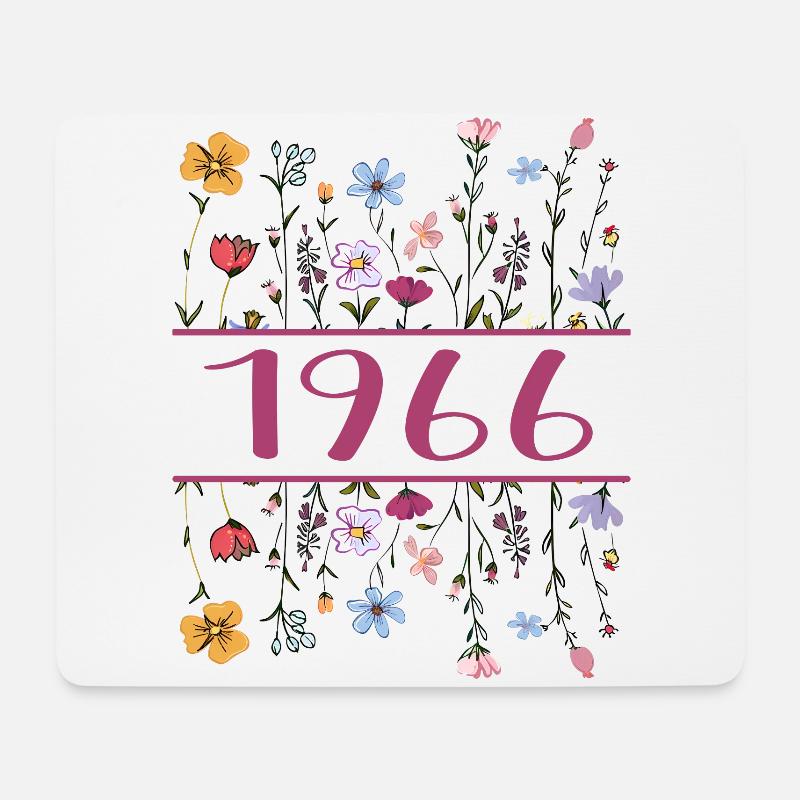 1966 Legendär Seit 1966 Geburtstag 1966 Frauen - Mousepad (Querformat) - Weiß