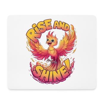 Raus aus den Federn - Mousepad (Querformat) - Weiß - Vorne