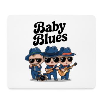 Baby Blues - Tapis de souris (format paysage) - blanc - Devant