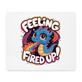 Feeling Fired Up - Mouse Pad (horizontal) - white - Front