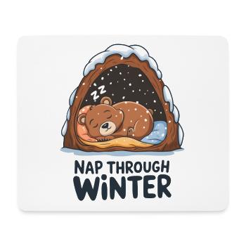 Nap Through Winter - Mouse Pad (horizontal) - white - Front