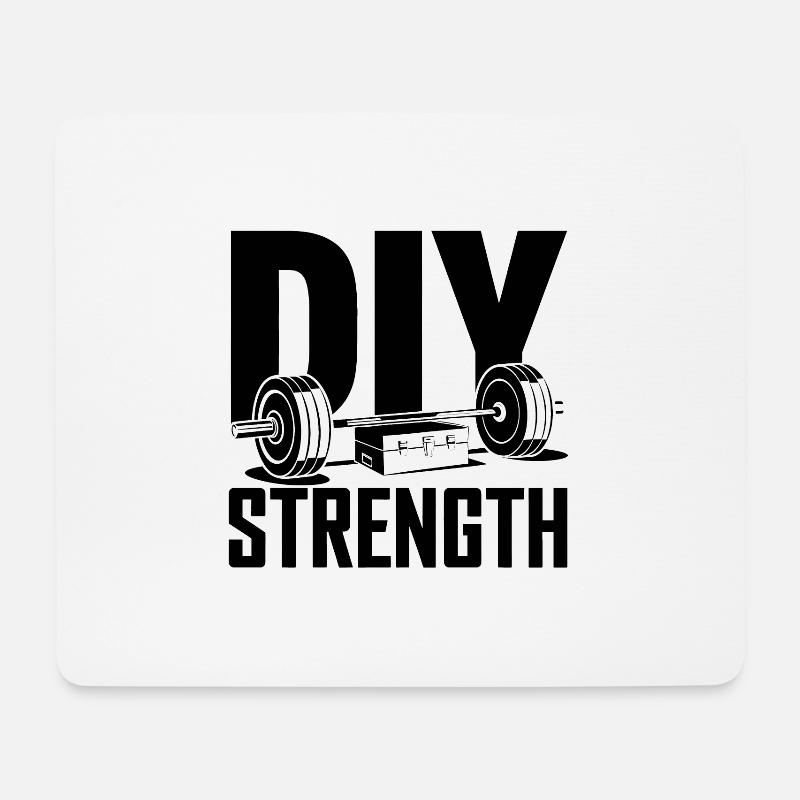DIY Strength - Mouse Pad (horizontal) - white