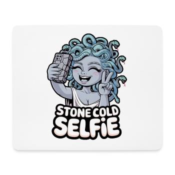 Eiskaltes Selfie - Mousepad (Querformat) - Weiß - Vorne