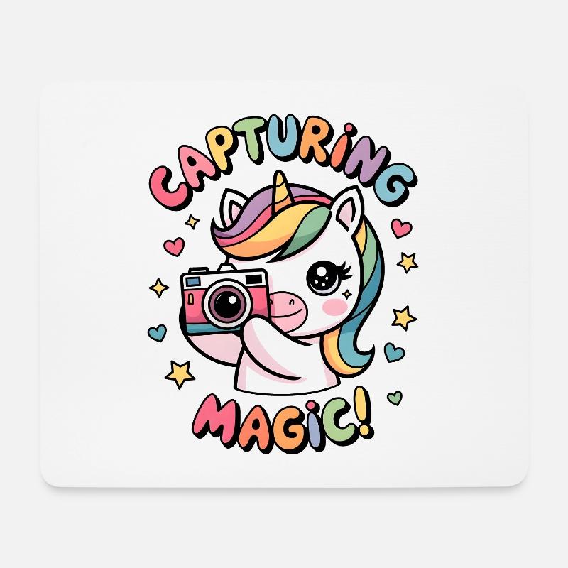 Magie einfangen! - Mousepad (Querformat) - Weiß