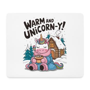Warm And Unicorn-y! - Mouse Pad (horizontal) - white - Front
