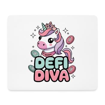 Diva Défi - Tapis de souris (format paysage) - blanc - Devant