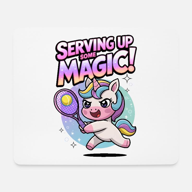 Serviert etwas Magie! - Mousepad (Querformat) - Weiß