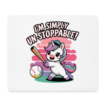 I'm Simply Un-stoppable! - Mouse Pad (horizontal) - white - Front