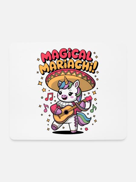 Magische Mariachi - Mousepad (Querformat) - Weiß