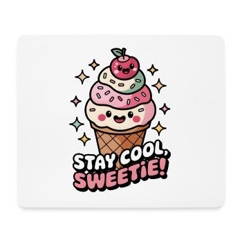 Stay Cool, Sweetie! - Mouse Pad (horizontal) - white - Front