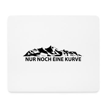 Nur Noch Eine Kurve - (5) - Mousepad (Querformat) - Weiß - Vorne