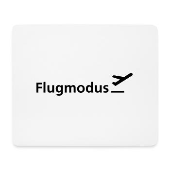 Flugmodus - Mousepad (Querformat) - Weiß - Vorne