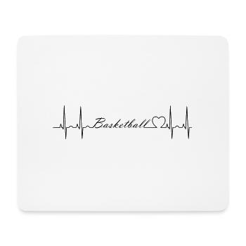 Basket-ball - Tapis de souris (format paysage) - blanc - Devant