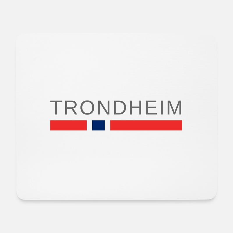 Trondheim Norway - Mouse Pad (horizontal) - white
