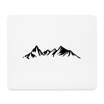 mountains - Mouse Pad (horizontal) - white - Front