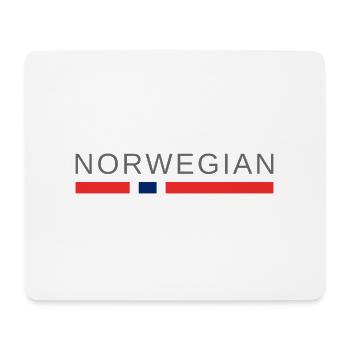 norwegisch - Mousepad (Querformat) - Weiß - Vorne