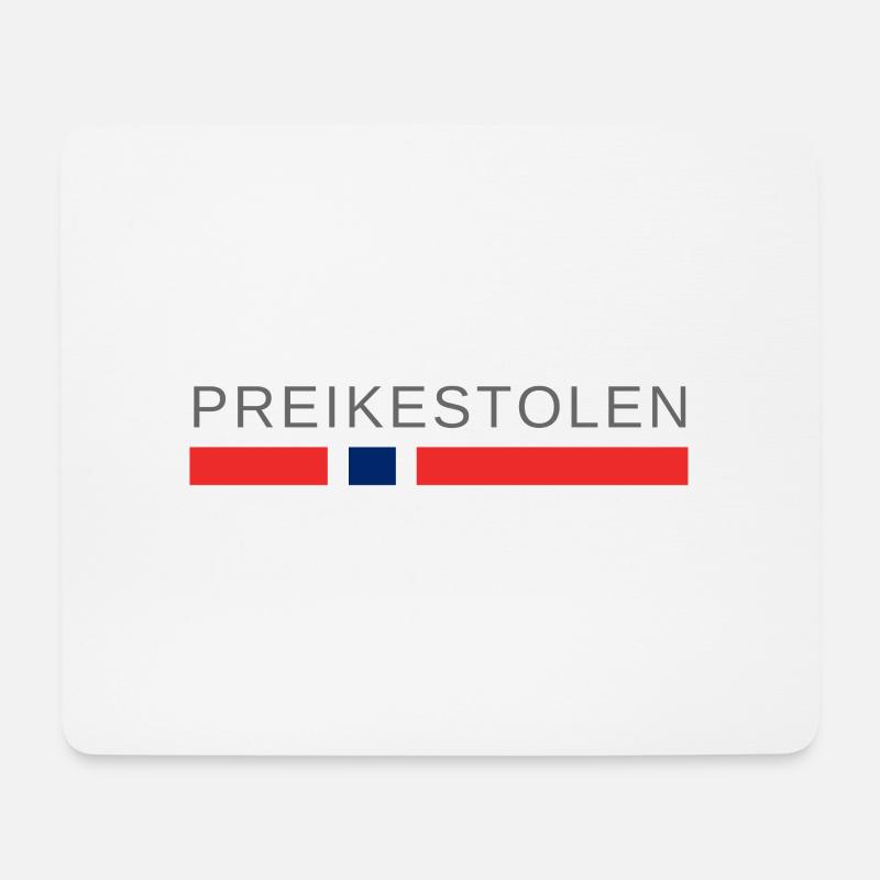 Preikestolen Norwegen - Mousepad (Querformat) - Weiß