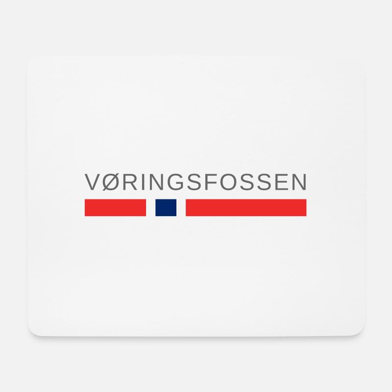 Vøringsfossen Norwegen - Mousepad (Querformat) - Weiß