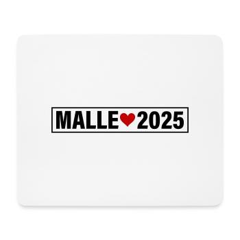 Malle 2025 Liebe Herz Mallorca - Mousepad (Querformat) - Weiß - Vorne