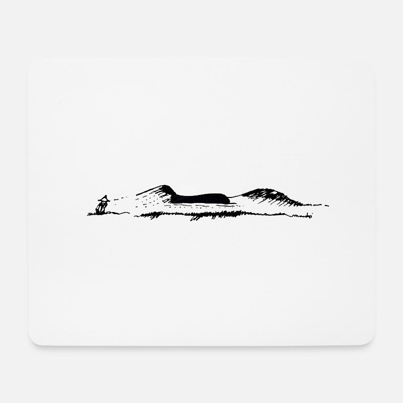 Snufkin - Mousepad (Querformat) - Weiß