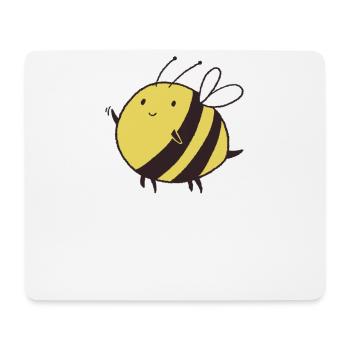 Plüschmors Plattdeutsch Hummel Biene Insekt - Mousepad (Querformat) - Weiß - Vorne