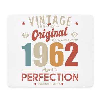 vintage original 1962 né en 62 anniversaire 60 ans - Tapis de souris (format paysage) - blanc - Devant
