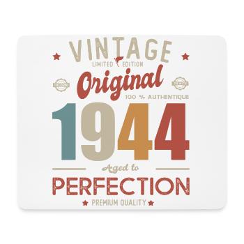 vintage original 1944 born in birthday 77 years - Mouse Pad (horizontal) - white - Front