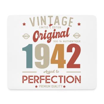 Original Jahrgang 1942 geboren am Geburtstag 80 Jahre - Mousepad (Querformat) - Weiß - Vorne