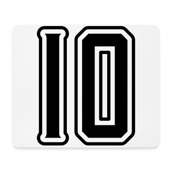 10 Zahl symbol - Mousepad (Querformat) - Weiß - Vorne