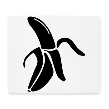 Banane Icon - Mousepad (Querformat) - Weiß - Vorne