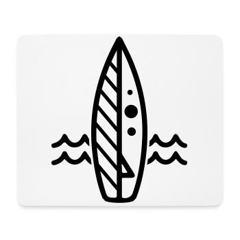 Surfboard icon icon - Mouse Pad (horizontal) - white - Front