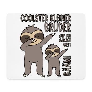 Bääm - Coolster kleiner Bruder auf der ganzen Welt - Mousepad (Querformat) - Weiß - Vorne
